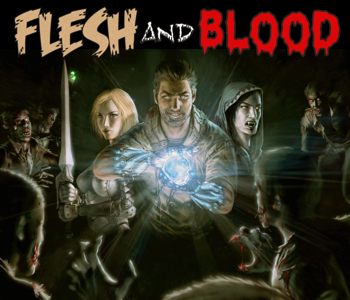 The cover of Flesh and Blood, by Kris Osk.